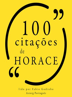 cover image of 100 citações de Horácio